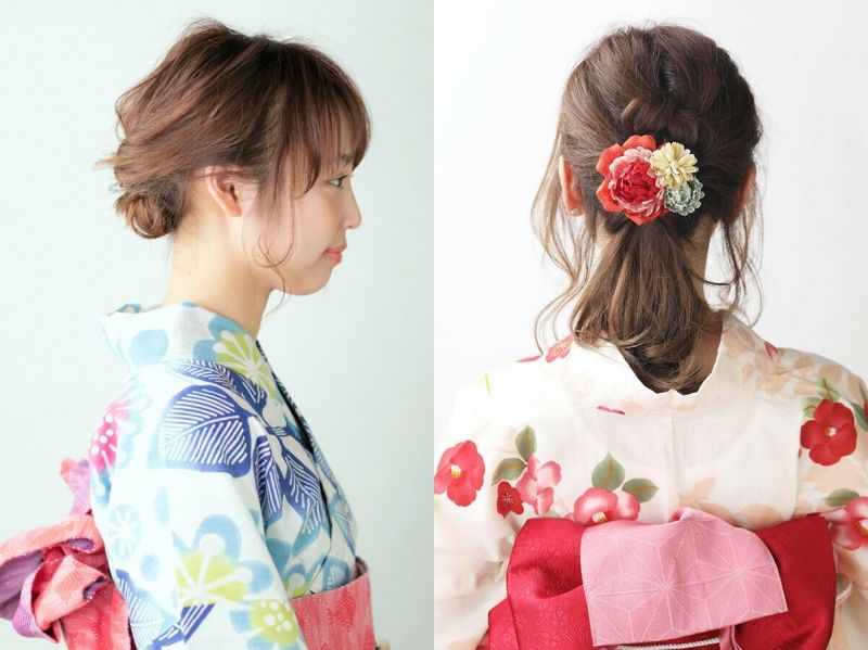 mặc yukata để kiểu tóc nào mặc yukata để kiểu tóc nào